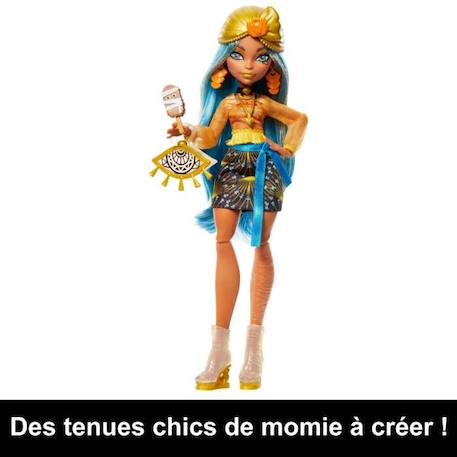 Monster High Coffret Monstrueux Secrets, Poupée Cleo De Nile, Série Look Irisé, avec Casier Cerceuil 21+ Accessoires, 4 ans+, HNF76 JAUNE 5 - vertbaudet enfant 