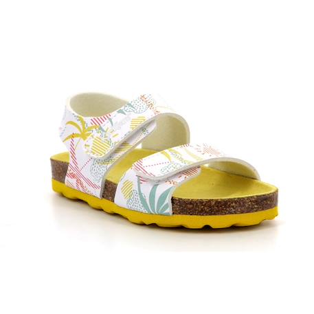 KICKERS Sandales Summerkro BLANC+ROSE 2 - vertbaudet enfant 