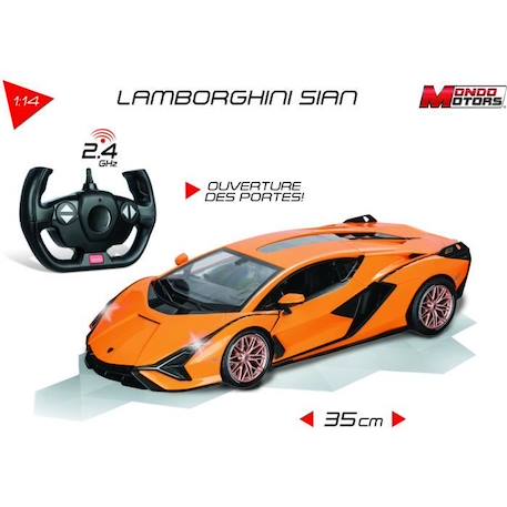 Véhicule radiocommandé Lamborghini Sian échelle 1:14ème avec effets lumineux MULTICOLORE 4 - vertbaudet enfant 