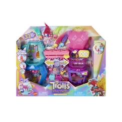 Jouet-DreamWorks-Les Trolls 3-Coffret Mont Rageous, poupée et accessoires HNF24