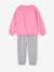 Ensemble sport sweat + jogging en molleton fille rose bonbon 4 - vertbaudet enfant 