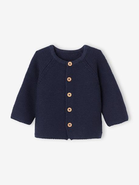 Cardigan bébé + capuche amovible doublée sherpa marine 2 - vertbaudet enfant 