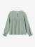 Blouse à volant en gaze de coton fille blush+écru+vert de gris 10 - vertbaudet enfant 