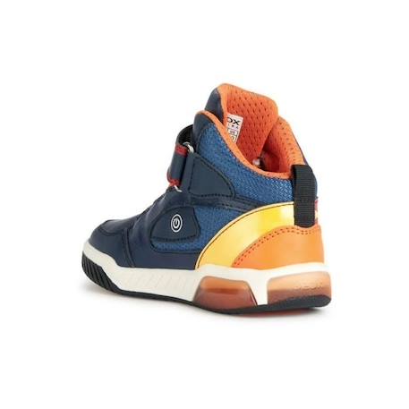 Basket Montante à Scratch Garçon Geox Inek - Bleu - Talon Plat - Dessus Synthétique BLEU 4 - vertbaudet enfant 