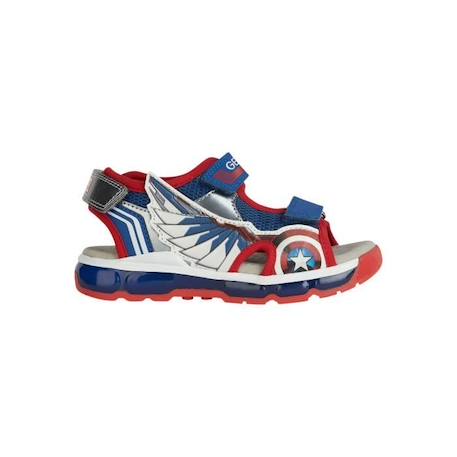 Sandales enfant - GEOX - Android - Bleu/rouge - Scratch - Confortable et stylé BLEU 1 - vertbaudet enfant 