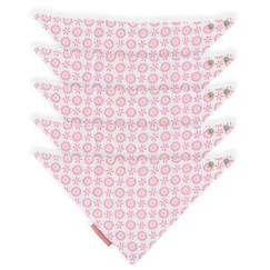 Puériculture-Repas-Lot de 5 bavoirs bandana coton bio* Lovely Emilie