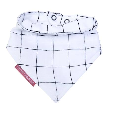 Lot de 5 bavoirs bandana coton bio* Doudou BLANC 2 - vertbaudet enfant 