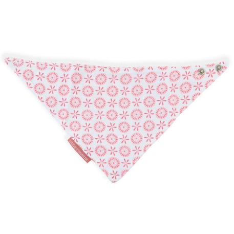 Lot de 5 bavoirs bandana coton bio* Lovely Emilie ROSE 4 - vertbaudet enfant 