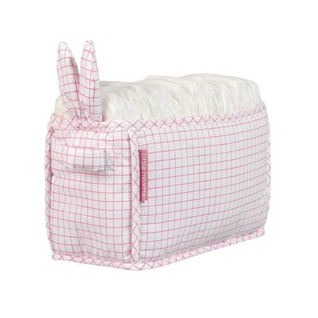 Bac à couches lapin Petits carreaux ROSE 1 - vertbaudet enfant 