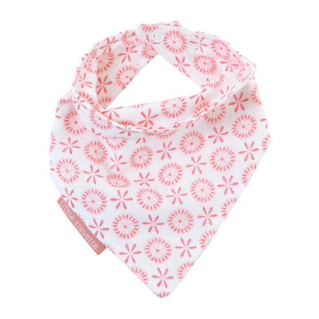 Lot de 5 bavoirs bandana coton bio* Lovely Emilie ROSE 2 - vertbaudet enfant 