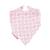 Lot de 5 bavoirs bandana coton bio* Lovely Emilie ROSE 3 - vertbaudet enfant 