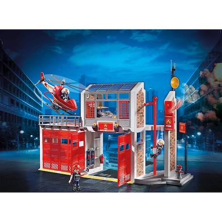 PLAYMOBIL 9462 Caserne de pompiers avec hélicoptère, City Action, Mixte, Pour enfant dès 4 ans JAUNE 2 - vertbaudet enfant 