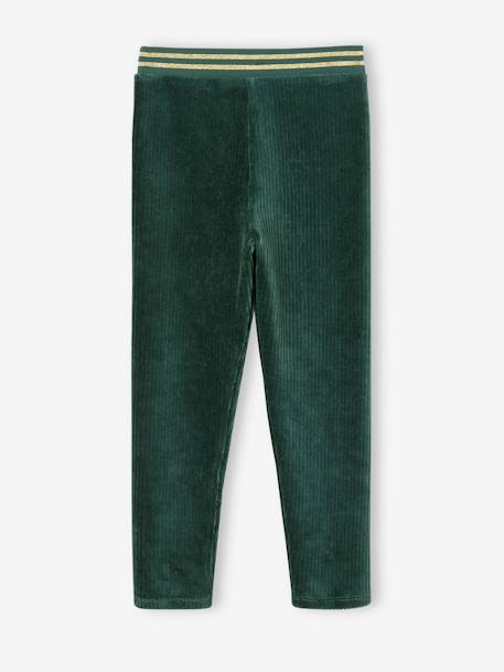 Legging velours fille camel+marine+vert émeraude 11 - vertbaudet enfant 