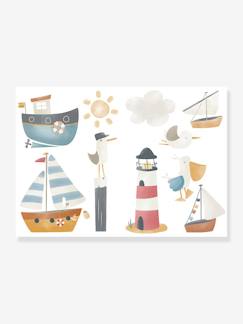 Linge de maison et décoration-Décoration-Papier peint, sticker-Sticker mural - Sailors Bay - LITTLE DUTCH