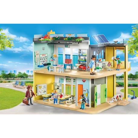 PLAYMOBIL 71327 Ecole aménagée, City Life, L'école, 282 pièces, Mixte, Pour enfant dès 4 ans BLANC 2 - vertbaudet enfant 