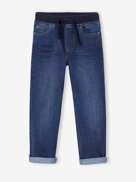 Jean indestructible droit relax garçon facile à enfiler denim brut+denim gris+stone 2 - vertbaudet enfant 