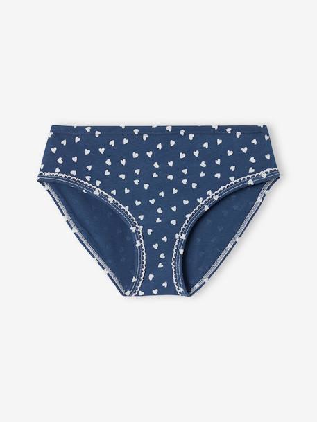 Lot de 7 culottes coeur fille marine 7 - vertbaudet enfant 