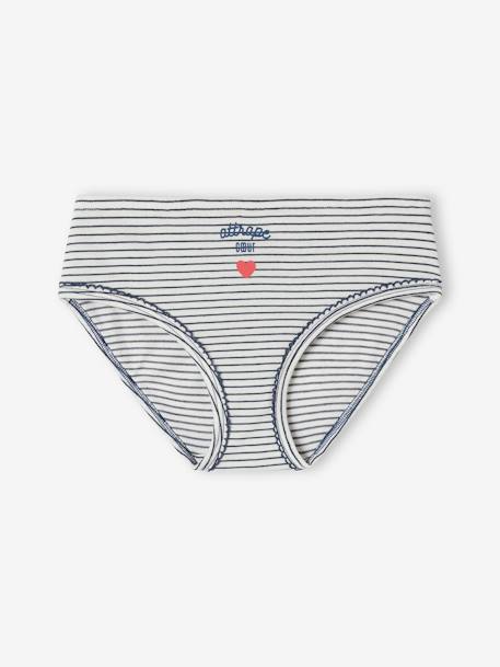 Lot de 7 culottes coeur fille marine 4 - vertbaudet enfant 