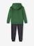 Ensemble sport garçon sweat à capuche et jogging bleu grisé+noix de pécan+vert 14 - vertbaudet enfant 