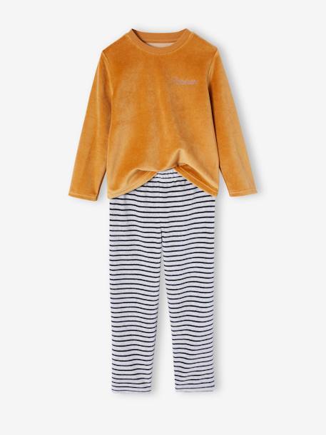 Lot de 2 pyjamas 'Loup' en velours garçon caramel 3 - vertbaudet enfant 