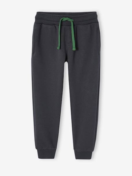 Ensemble sport garçon sweat à capuche et jogging bleu grisé+noix de pécan+vert 13 - vertbaudet enfant 