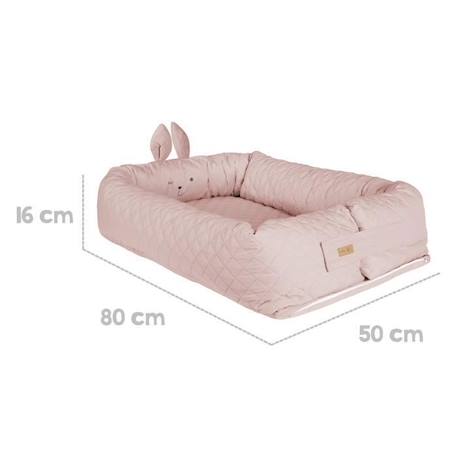 ROBA Nid de Bébé 'roba Style' Douillet - Motif visage Lapin 'Lily' - Rose ROSE 5 - vertbaudet enfant 