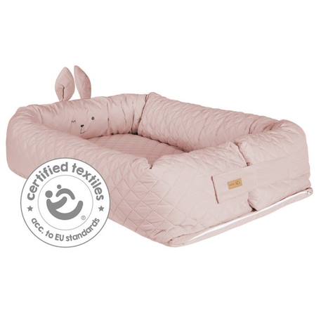 ROBA Nid de Bébé 'roba Style' Douillet - Motif visage Lapin 'Lily' - Rose ROSE 4 - vertbaudet enfant 