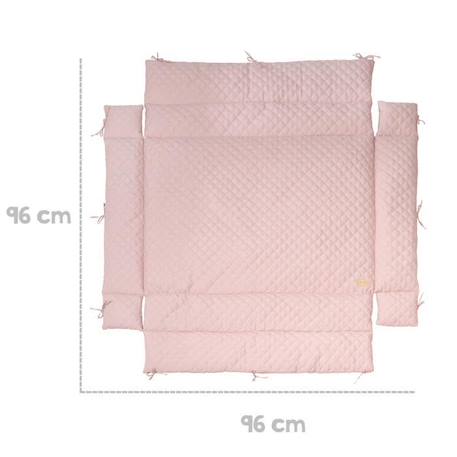 Tapis de Parc Bébé roba Style - Tour de Parc 75 x 100 à 100 x 100 cm - Doux et Hydrofuge - Rose / Mauve ROSE 3 - vertbaudet enfant 