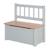 ROBA Banc Coffre à Jouets Woody pour Enfant - Meuble de Rangement en Bois 2 en 1 - Fermeture Douce - Taupe / Aspect Bois GRIS 1 - vertbaudet enfant 