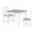 ROBA Ensemble Table + 2 Chaises Enfants Woody - Table de Jeu et d'Apprentissage - Résistants aux Rayures - Blanc / Décor Bois BLANC 1 - vertbaudet enfant 