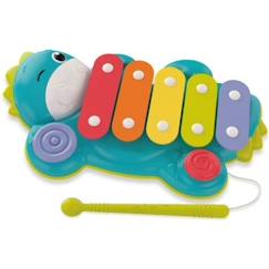 Jouet-BabyClementoni - Xylodino - Xylophone - Jouet Musical Dinosaure - 5 Lames Colorées