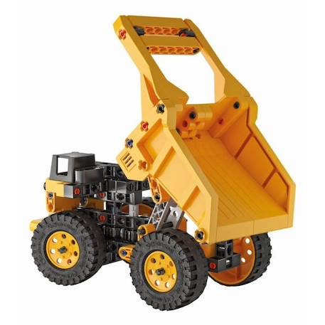 Clementoni - Atelier mécanique - Camion de chantier - 2 modèles à assembler - Dés 8 ans BLANC 3 - vertbaudet enfant 