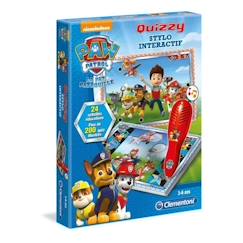 Jouet-Jeux éducatifs-Clementoni - Quizzy - Pat' Patrouille - Jeu avec stylo intéractif - Sonore et lumineux - Dés 3ans