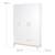 Armoire Bébé 3 Portes Battantes Clara - ROBA - Blanc - Style Scandinave - Moderne BLANC 5 - vertbaudet enfant 