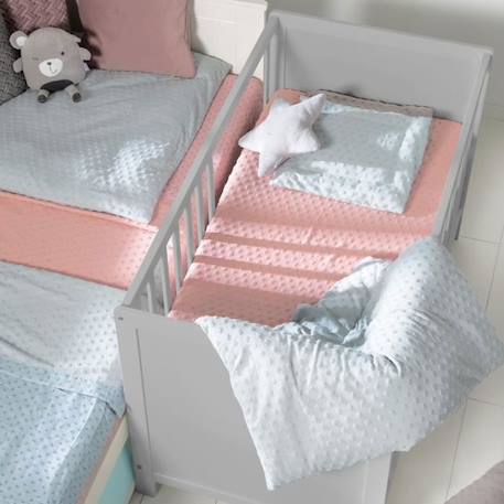 Lit Cododo - ROBA - 60x120 cm - Hauteur réglable - Gris - Sommier et matelas inclus GRIS 3 - vertbaudet enfant 