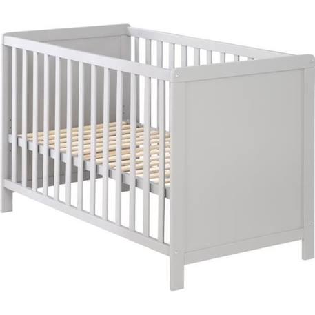 Lit Bébé 2 en 1 - ROBA - Indépendant et Cododo - Sommier Réglable - Taupe GRIS 1 - vertbaudet enfant 