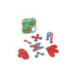 Jouet-Premier âge-itsy pack (rose/turquoise) clixo - jeu de construction magnetique, flexible, durable et imaginatif – 18 pieces - des 4 ans