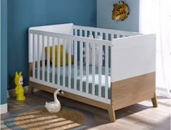 Chambre et rangement-Chambre-Lit bébé, lit enfant-Lit bébé évolutif Archipel 70x140 - Blanc & Chêne