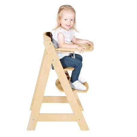 Plateau de Chaise Haute Sit Up Flex - ROBA - Bois Naturel - Installation et Nettoyage Facile - Rebords Élevés BEIGE 3 - vertbaudet enfant 