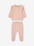 Lot 2 pyjamas oiseaux bébé en interlock rose poudré 2 - vertbaudet enfant 