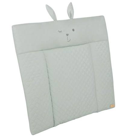 ROBA Matelas à Langer roba Style - 85 x 75 cm - Imperméable - Doux et Facile à Nettoyer - Vert Givré / Visage de Lapin VERT 3 - vertbaudet enfant 