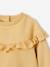 Sweat-shirt volant en broderie anglaise bébé fille ocre+vieux rose 3 - vertbaudet enfant 