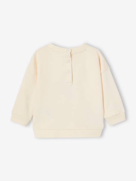 Sweat-shirt Basics bébé pressionné dos corail+vanille 6 - vertbaudet enfant 