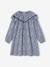 Robe à collerette imprimée fleurs fille bleu imprimé 1 - vertbaudet enfant 