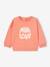 Sweat-shirt Basics bébé pressionné dos corail+vanille 1 - vertbaudet enfant 