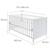 ROBA Lit Bébé Évolutif Complet Sterne grau - 70 x 140 cm - Literie incluse - Hauteur Réglable - Bois Blanc BLANC 3 - vertbaudet enfant 