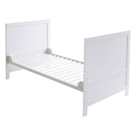 ROBA Lit Bébé Évolutif Complet Sterne grau - 70 x 140 cm - Literie incluse - Hauteur Réglable - Bois Blanc BLANC 2 - vertbaudet enfant 