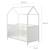 ROBA Lit Cabane Bébé Évolutif 70x140 cm - Convertible en Lit Junior et en Banc - Hauteur Réglable - Bois Laqué Blanc BLANC 3 - vertbaudet enfant 