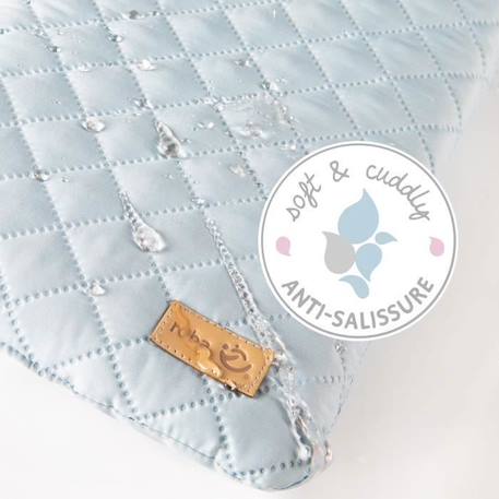 ROBA Matelas à Langer roba Style - 85 x 75 cm - Imperméable - Doux et Facile à Nettoyer - Bleu Clair / Visage d'Ours BLEU 3 - vertbaudet enfant 