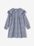 Robe à collerette imprimée fleurs fille bleu imprimé 2 - vertbaudet enfant 